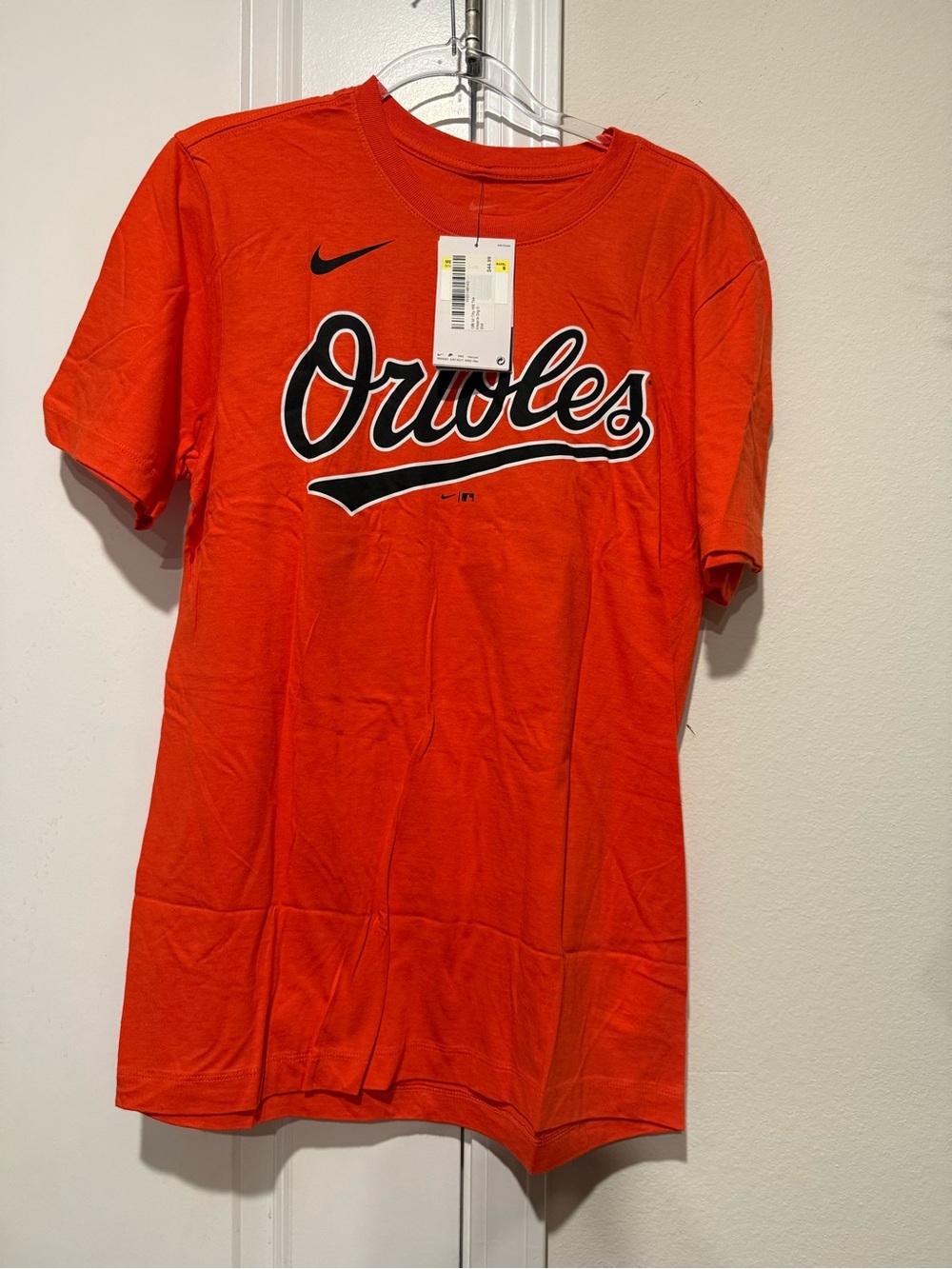 New Nike Men’s Orioles Orange Short-Sleeve Tee size Small